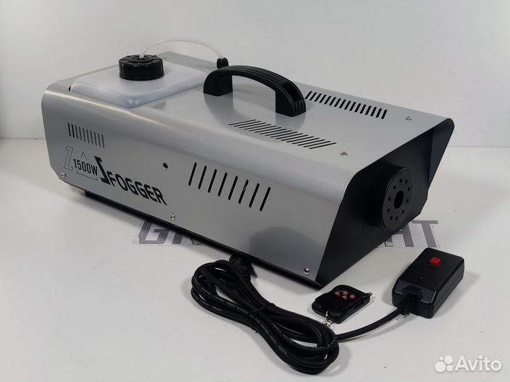 Дым машина 1500вт простая, провод+ду кнопка