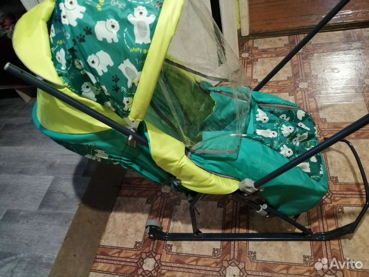 Детские санки коляска