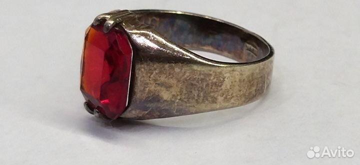 Кольцо. серебро. 875 проба позолота СССР