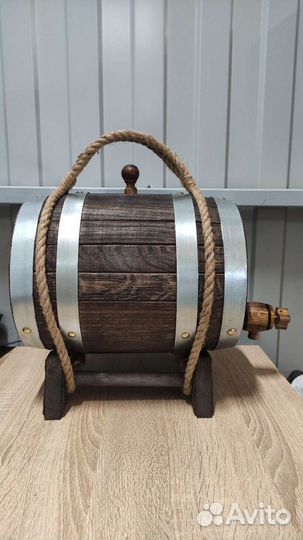 Дубовая бочка на 5 литров состаренная