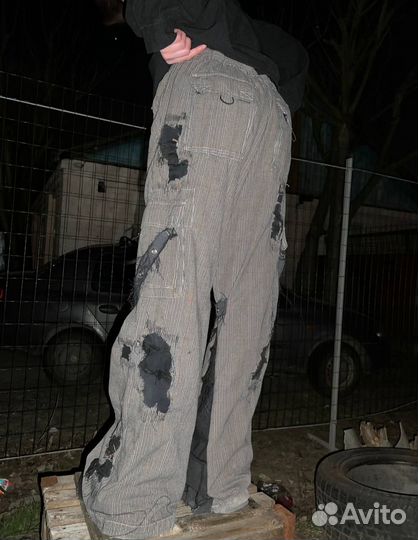 Джинсы клеш дизайнерские