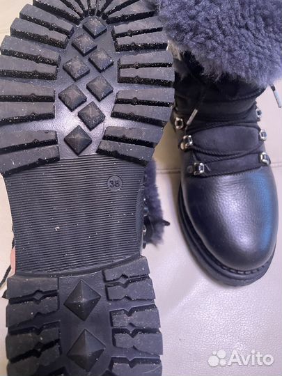 Ботинки натуральная кожа и мех 38 размер