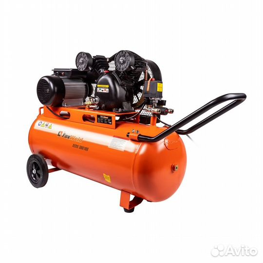 Компрессор масляный ременной FoxWeld aero 380/100