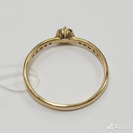 Золотое женское кольцо 585 с бриллиантами