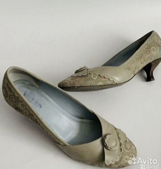 Бежевые туфли 40 megapolisline лодочки