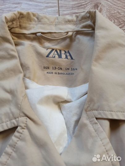 Плащ тренч zara оригинал