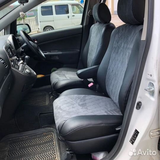 Авточехлы из экокожи toyota wish