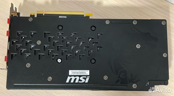 Видеокарта MSI GTX 1060 gaming X 6G