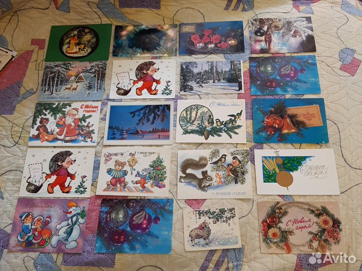 Открытки СССР новый год