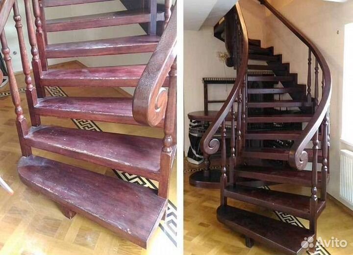 Реставрация лестницы деревянной