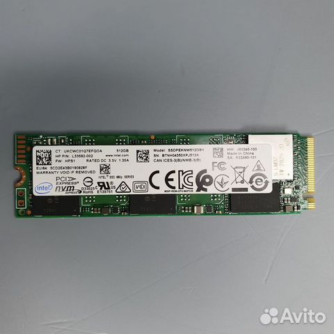 SSD Intel 660p Series 512 гб M.2 ssdpeknw512G8H купить во Владимире ...