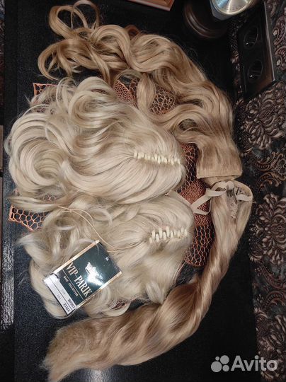 Шиньоны блонд