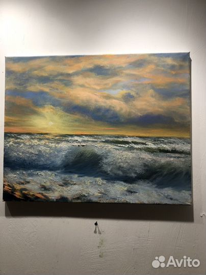 Картина маслом морской пейзаж