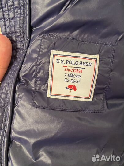 Легкой пуховик детский U.S.Polo Assn 122-128