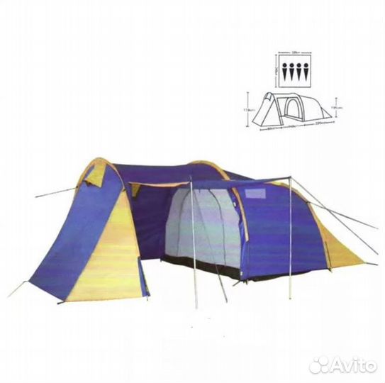 Палатка 4Х местная 220*140*80