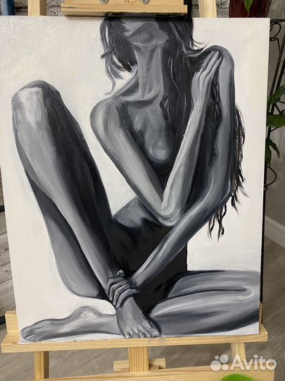 Картина маслом на холсте «Женская тайна»