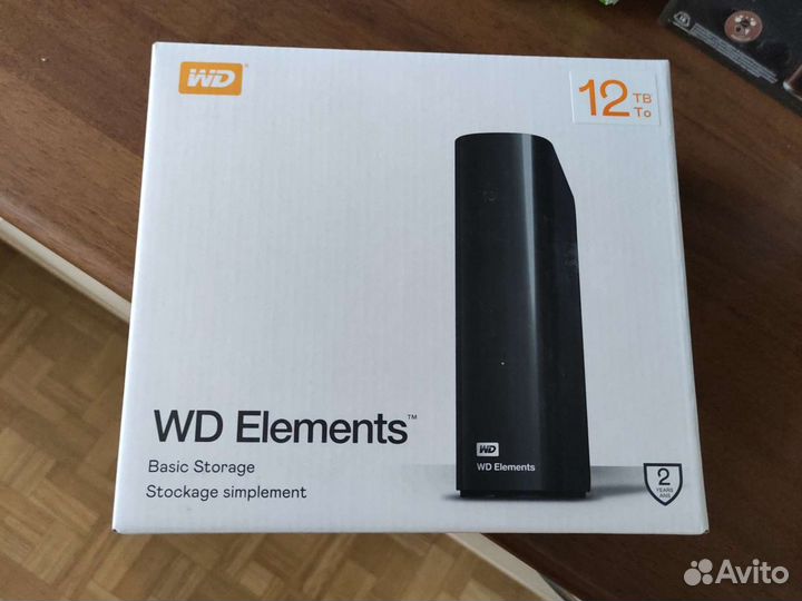 Переносной жесткий диск WD Elements 12 Tb