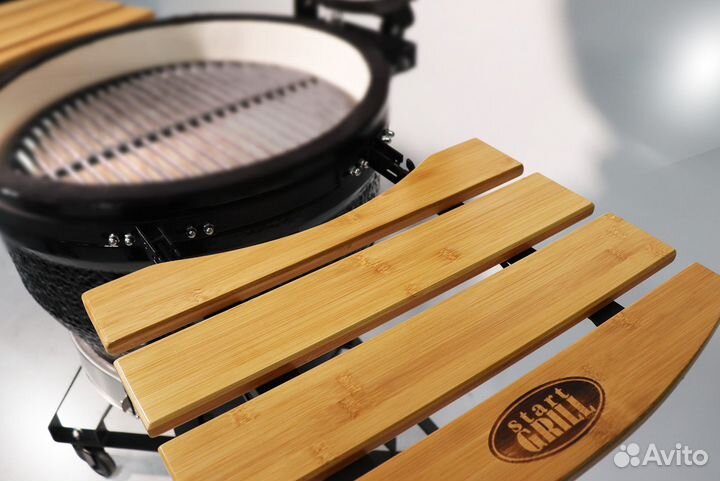 Керамический гриль черный, 56 см