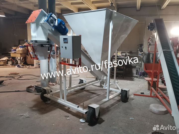 Фасовочный аппарат для торфа, грунта, перегноя