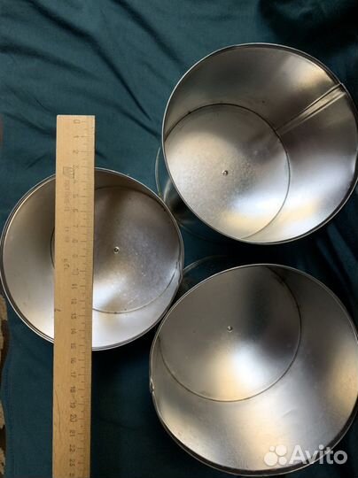 Форма для куличей (3 шт), блюдо пасхальное