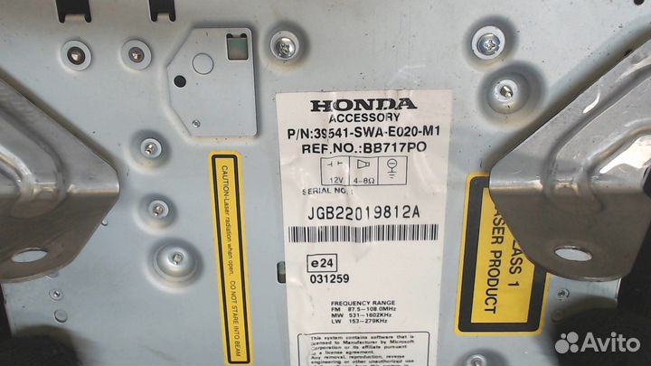 Магнитола Honda CR-V, 2008