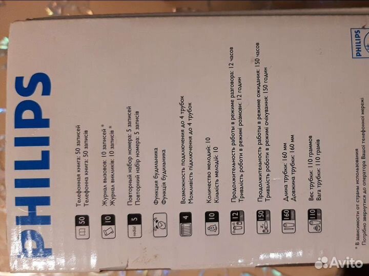 Беспроводной телефон Philips