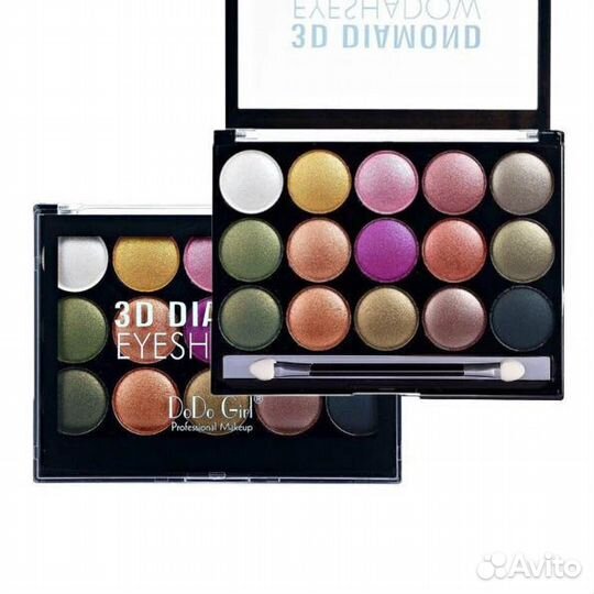 DoDo Girl, Тени для век 15 оттенков D3004