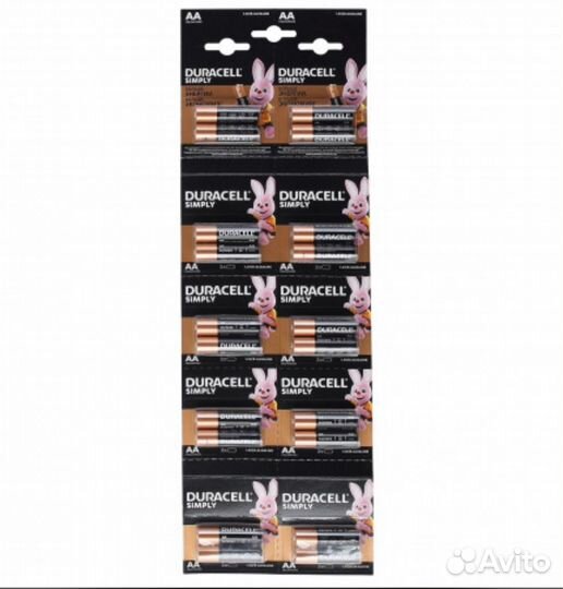 Батарейки duracell с гравировкой