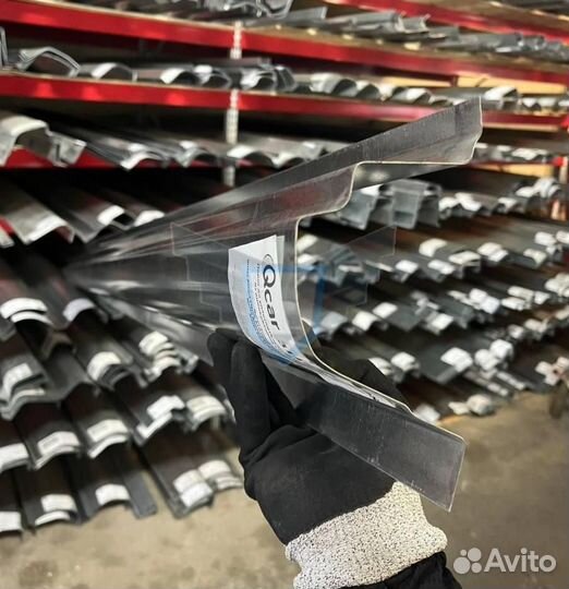 Порог Nissan Almera N16 2000-2006 Полный профиль (1мм)