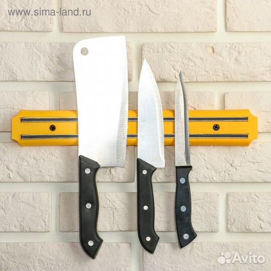 Держатель для ножей магнитный Доляна, 33 см, цвет