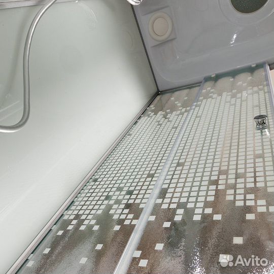 Душевая кабина 80х120х215 Deto L902R правая рифле