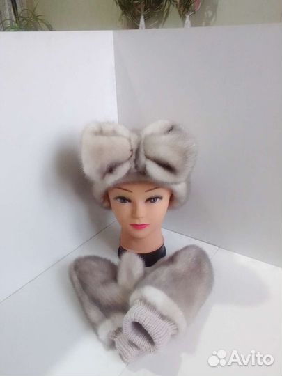 Повязка на голову норковая