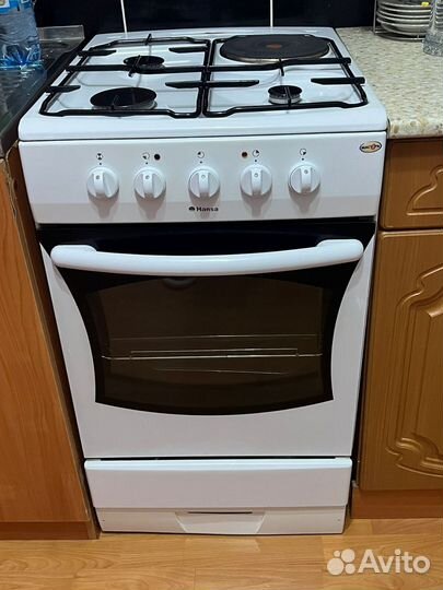 Плита газовая с одной электрокомфоркой