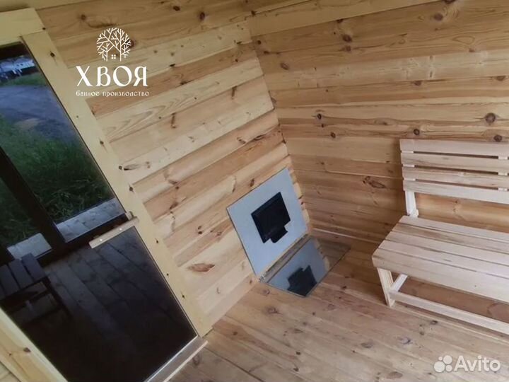 Баня 2х4 в стиле барнхаус под ключ модульная