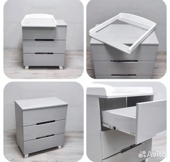 Пеленальный комод и детская кроватка