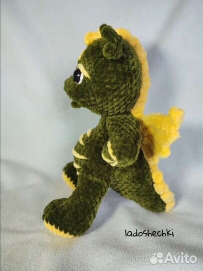 Вязаная игрушка, вязаный дракон, символ 2024 года