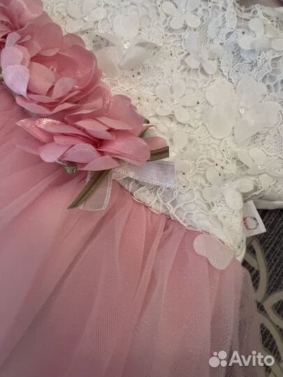 Нарядное платье для девочки 80 86