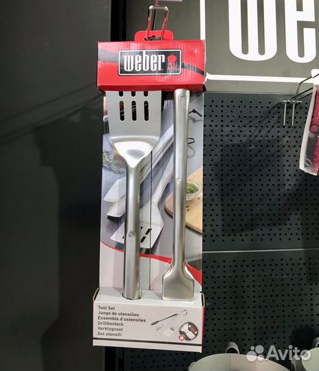 Набор лопатка и щипцы Weber