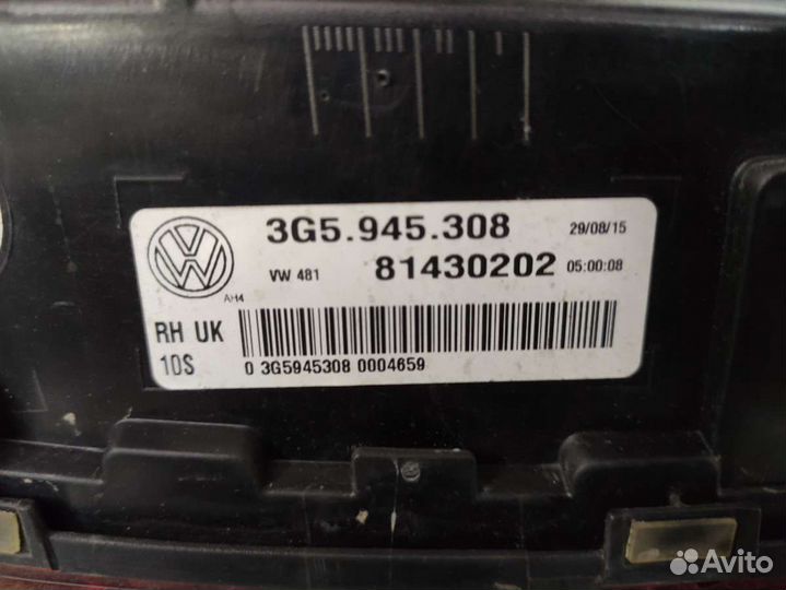 Фонарь крышки багажника правый Volkswagen Passat B8 2.0 3g5945308