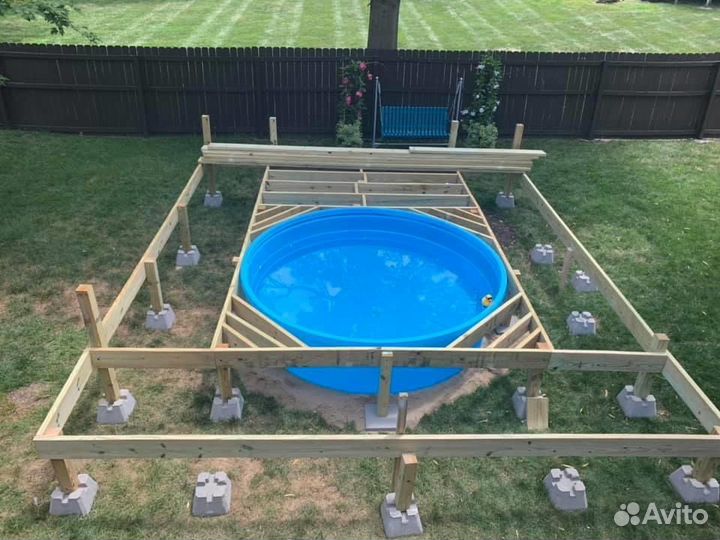 Фундаментные блоки. для террасы, веранды, беседки