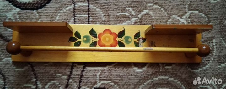Вешалка (деревянная) для полотенец СССР