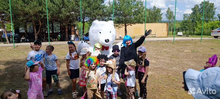 Ростовая кукла белый медведь 2 м