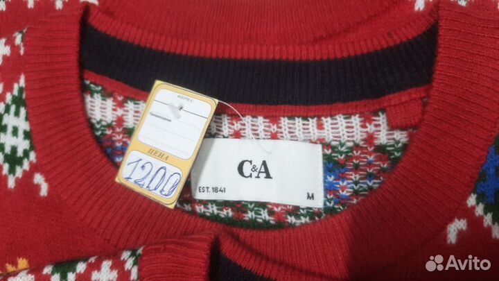 Пуловер унисэкс.новый год