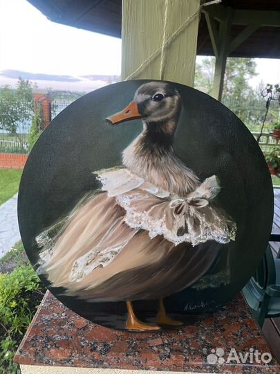 Картина маслом с животными интерьерная