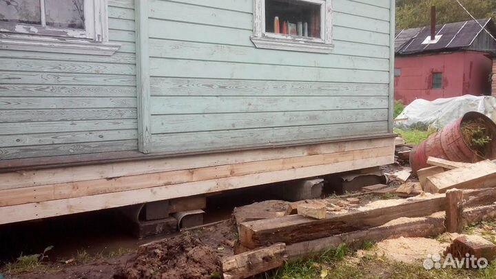 Подъем домов, замена венцов, утепления