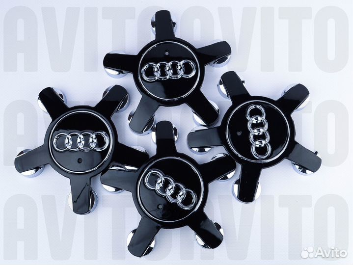 Колпачки литых дисков Audi (Комплект 4 шт.)