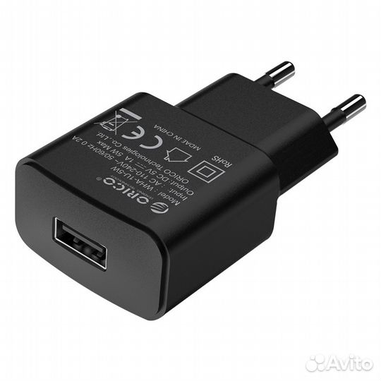 Зарядное устройство сетевое USB Orico 5В, 1А, 5Вт