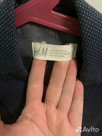 Пиджак h&m для мальчика 140