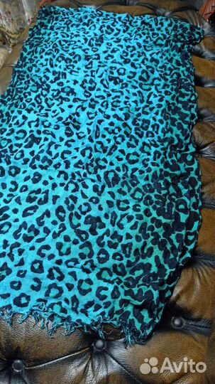 Палантин нежный кашемир dolce gabbana леопард