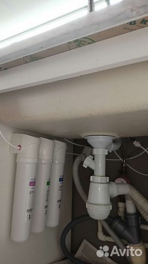 Установка фильтра под мойку